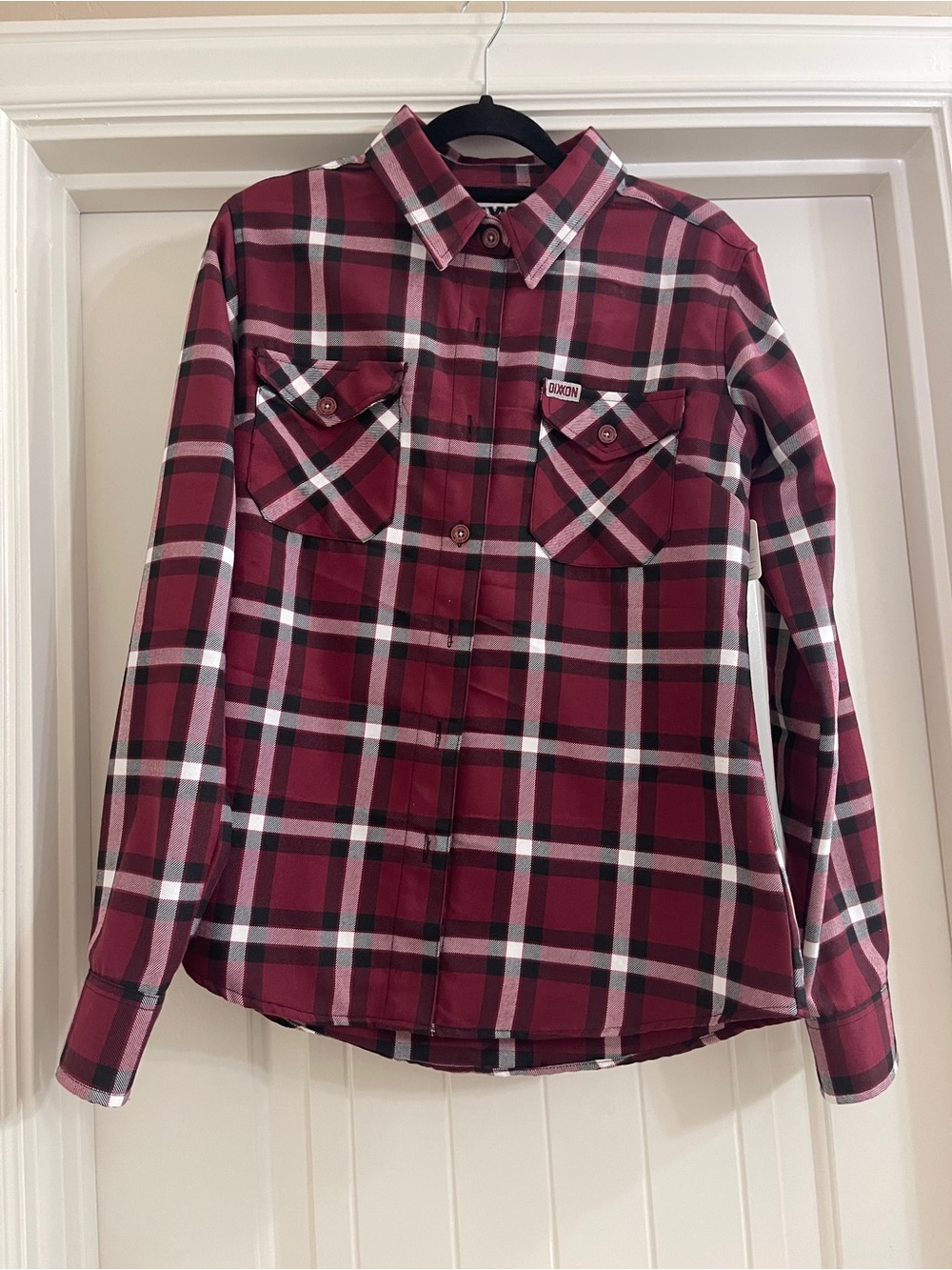 DIXXON Burgundy Plaid Button-Down Shirt